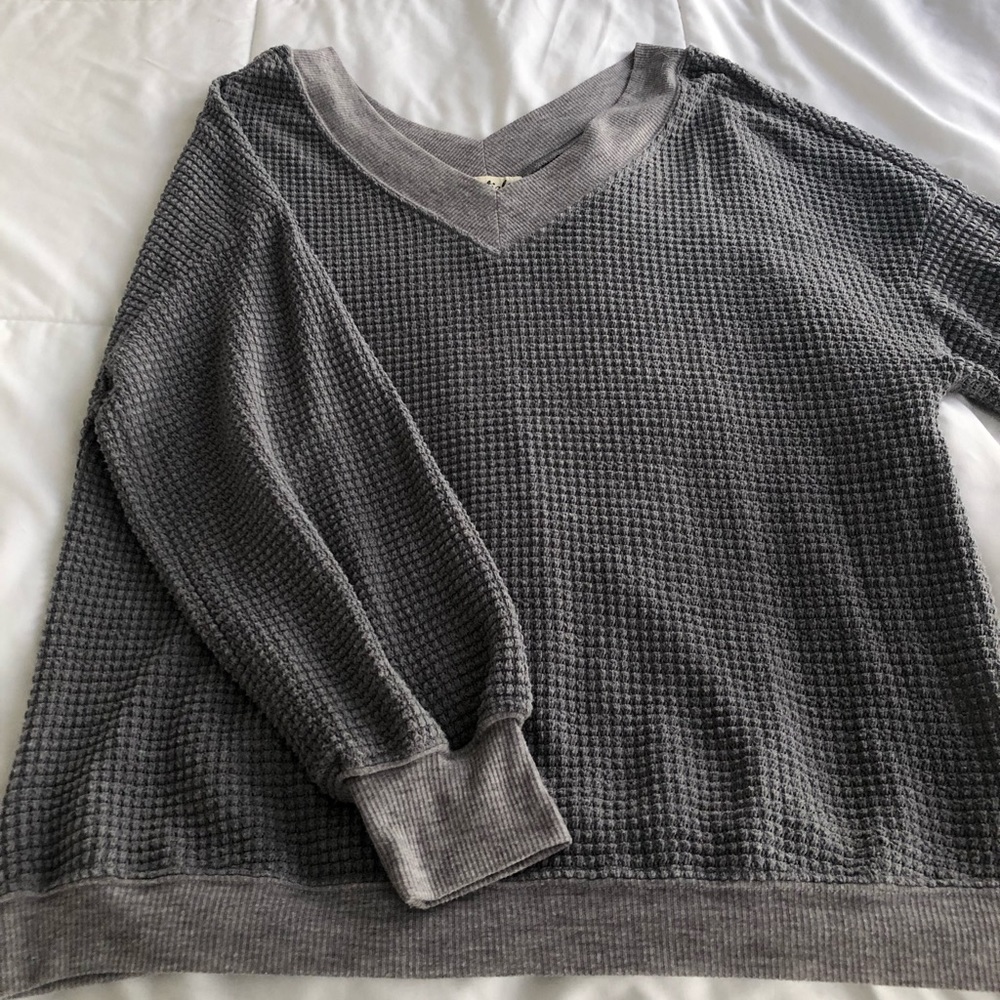 Waffle king long sleeve top